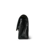 Black Lambskin Chevron Quilted Classic Flap Medium Gold Hardware - Image 3