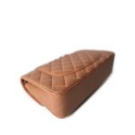 21P Caramel Lambskin Quilted Classic Flap Small LGHW - Image 10