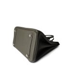 Birkin 25 Vert De Gris Togo Palladium Plated Y Stamp - Image 4