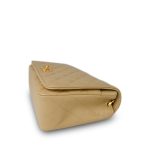 Light Beige Lambskin Quilted Full Flap Bag Gold Hardware - Image 5