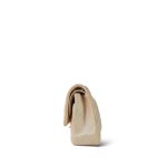 21S Pearly Beige Lambskin Quilted Classic Flap Medium Light Gold Hardware - Image 2