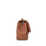 22S Caramel Lambskin Quilted Mini Rectangular Flap Light Gold Hardware - Image 3