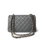 20C Grey Caviar Quilted Classic Flap Small LGHW - Image 8