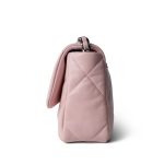 Rose Clair Lambskin Quilted 19 Flap Small Mixed Hardware - Image 3