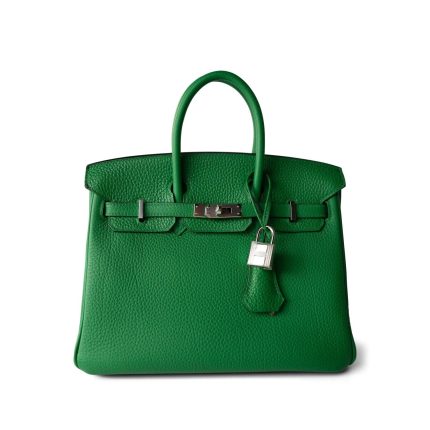 Birkin 25 Bambou Togo Palladium Plated [R] Stamp
