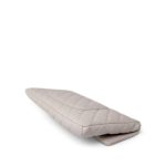 Ivory/Light Beige Caviar Quilted Classic Clutch Silver Hardware - Image 10