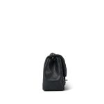 Charcoal Caviar Quilted Mini Square Flap Silver Hardware - Image 4