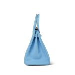 Birkin 30 Candy Celeste Mykonos? Epsom Palladium Plated O Square Stamp - Image 12