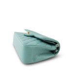 20C Tiffany Blue Caviar Quilted Classic Flap Small Light Gold Hardware - Image 8