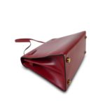 Mini Kelly 20 Rouge H Box Calfskin Gold Plated R Circle Stamp - Image 17