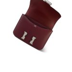 Constance 24 Rouge H Epsom Palladium Plated C Stamp - Image 12
