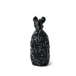 24A Black Denim Chanel Tufted 22 Hobo Bag Small - Image 8
