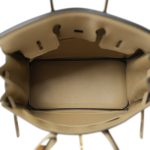 Birkin 25 Trench Veau Togo Gold Plated A Stamp - Image 16
