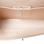 21S Pearly Beige Lambskin Quilted Classic Flap Medium Light Gold Hardware - Image 13