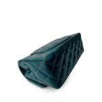 23P Multi Tone Green Patent Quilted Mini Rectangular Flap Light Gold Hardware - Image 11