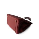 Birkin 30 Rouge Grenat Togo Gold Plated A Stamp - Image 8