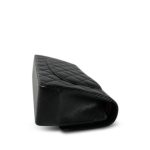 Black Jumbo Caviar Quilted Classic Flap Silver Hardware - Image 13