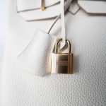 Birkin 30 Craie Veau Togo Rose Gold Plated Y Stamp - Image 5