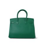 Birkin 30 Malachite Epsom Gold Plated C Stamp - Image 15