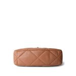 22S Caramel Quilted Large 19 Flap Mixed Hardware - Image 6