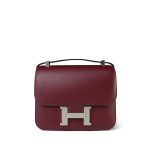 Constance 24 Rouge H Epsom Palladium Plated C Stamp