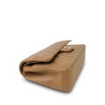 22B Dark Beige Lambskin Quilted Classic Flap Medium Light Gold Hardware - Image 7