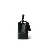 22P Black Lambskin Mini Top Handle LGHW - Image 4