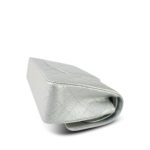 21K Silver Metallic Caviar Quilted Classic Flap Medium Silver Hardware - Image 9