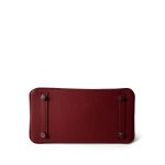 Birkin 25 Rouge Grenat Togo Palladium Plated D Stamp - Image 7