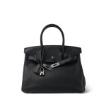 Birkin 30 Black Togo Palladium Plated A Stamp - Image 4