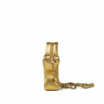 Gold Metallic Lambskin Quilted CC Walk of Fame Star Bag LGHW - Image 8