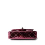 24C Shiny Pink Calfskin Quilted Flap Bag & Coin Purse - Image 8