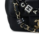 Black Lambskin Quilted Monacoco Mini Square Flap LGHW - Image 13