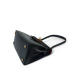 Mini Kelly Tri-Color (Vert Fonce / Rouge H / Blue Indigo) Box Calfskin Gold Plated P Circle Stamp - Image 4