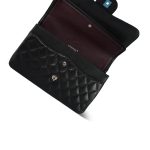 Black Caviar Quilted Jumbo Classic Flap SHW - Image 15