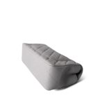 20C Light Grey Lambskin Quilted Mini Rectangular Flap Silver Hardware - Image 7