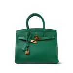 Birkin 30 Malachite Epsom Gold Plated C Stamp - Image 5