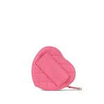 22S CC In Love Heart Zipped Pink Lambskin Quilted Belt Bag LGHW - Image 10