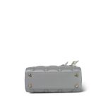 Opaline Gray Pearlescent Cannage Lambskin - Image 12