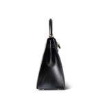 Kelly Sellier 28 Black Box Calfskin Gold Plated [D] Stamp - Image 2