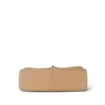 Beige Clair Caviar Quilted Jumbo Classic Flap Silver Hardware - Image 7