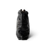 23A Black Calfskin Quilted 22 Hobo Bag Small Aged Gold Hardware - Image 5