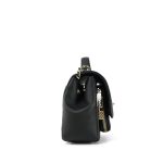 20B Black Caviar Quilted Business Affinity Flap Small Light Gold Hardware - Image 5