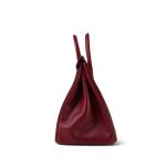 Birkin 30 Rouge Box Calfskin Gold Plated F Square Stamp - Image 13