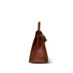 Kelly Sellier 28 Noisette Box Calfskin Gold Plated [E] Stamp - Image 19