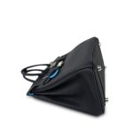 Birkin 25 Bleu Nuit / Bleu De Nord Togo Palladium Plated W Stamp - Image 17