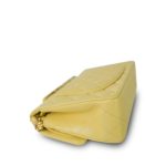 20S Yellow Caviar Quilted Classic Flap Small LGHW - Image 12