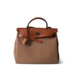 Herbag Zip 31 Fauve and Chai Toile Vache Hunter Palladium Plated - Image 4