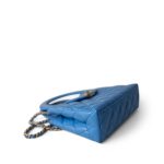 24P Blue Nano Kelly Shopper Aged Gold Hardware - Image 14
