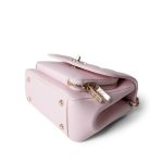 22P Light Pink Caviar Quilted Business Affinity Small Flap Light Gold Hardware - Image 9